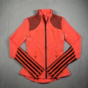 Lululemon‎ Forme Jacket Light Flare/Inkwell Womens 2 Wicking Stretch Thumb holes